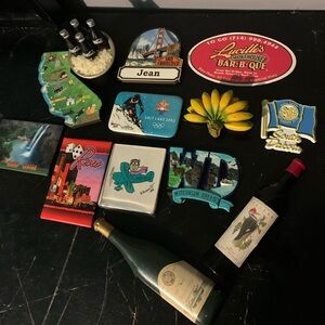 Lot Of 13 Vintage/Modern Souvenir Refrigerator Magnets States, Landmark ETC